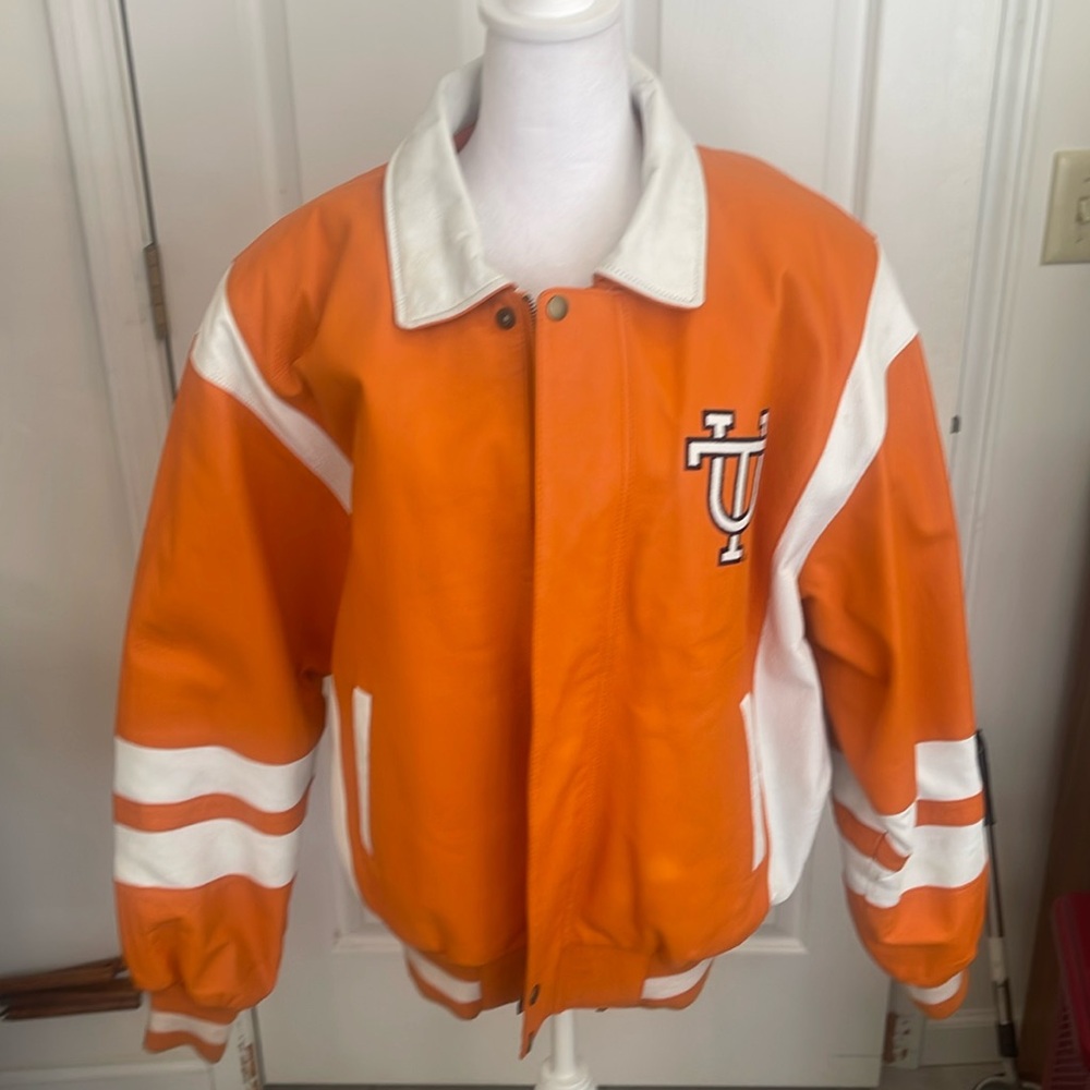 COLLEGE PHASE TENNESSEE LEATHER JACKET SIZE LARGE